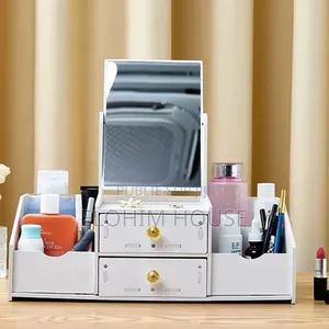Organisateur Maquillage Avec Miroir Tiroirs