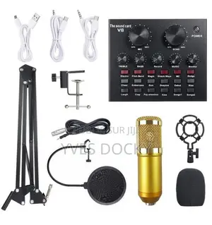 Kit De Microphone+carte Son Multifonctionnelle