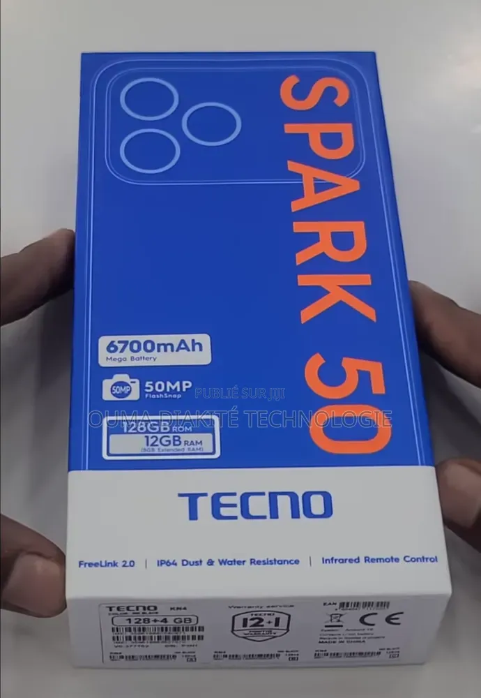 Nouveau Tecno Spark 50 128 GB Blanc