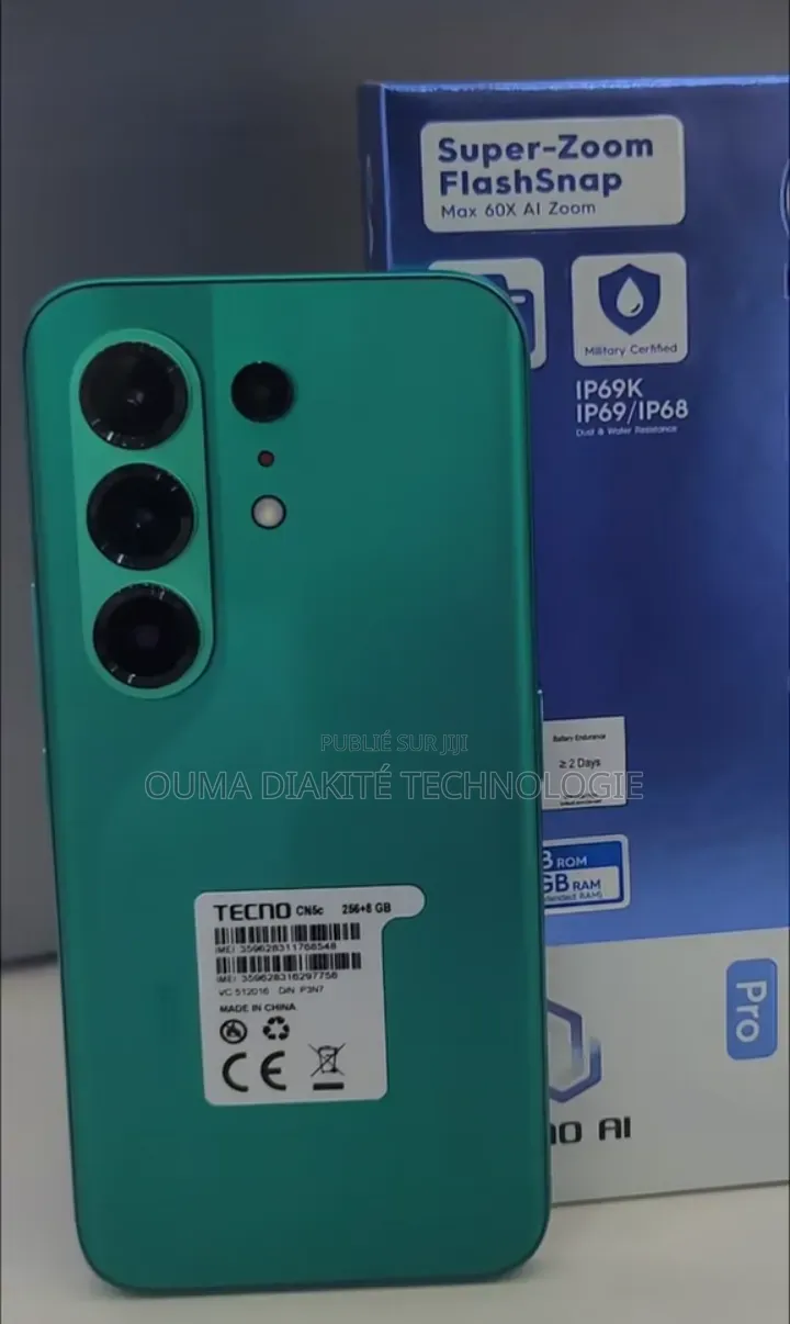 Nouveau Tecno Camon 50 Pro 256 GB Vert