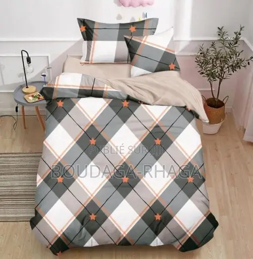 Ensemble De Literie Draps De 2 Place Et 2 Tais D’oreiller