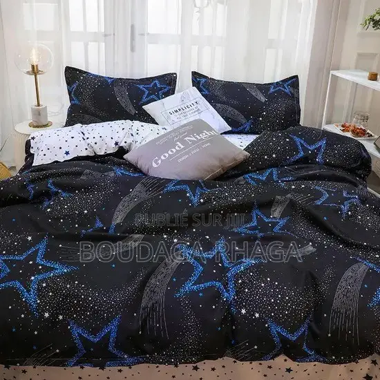 Ensemble De Literie Draps De 2 Place Et 2 Tais D’oreiller