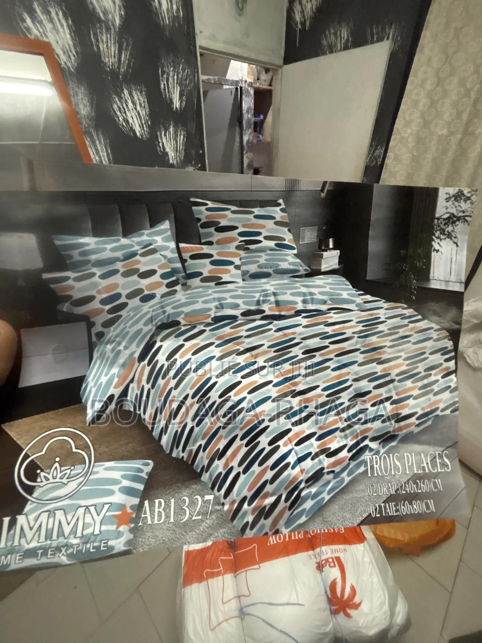 Ensemble De Literie Draps De 2 Place Et 2 Tais D’oreiller