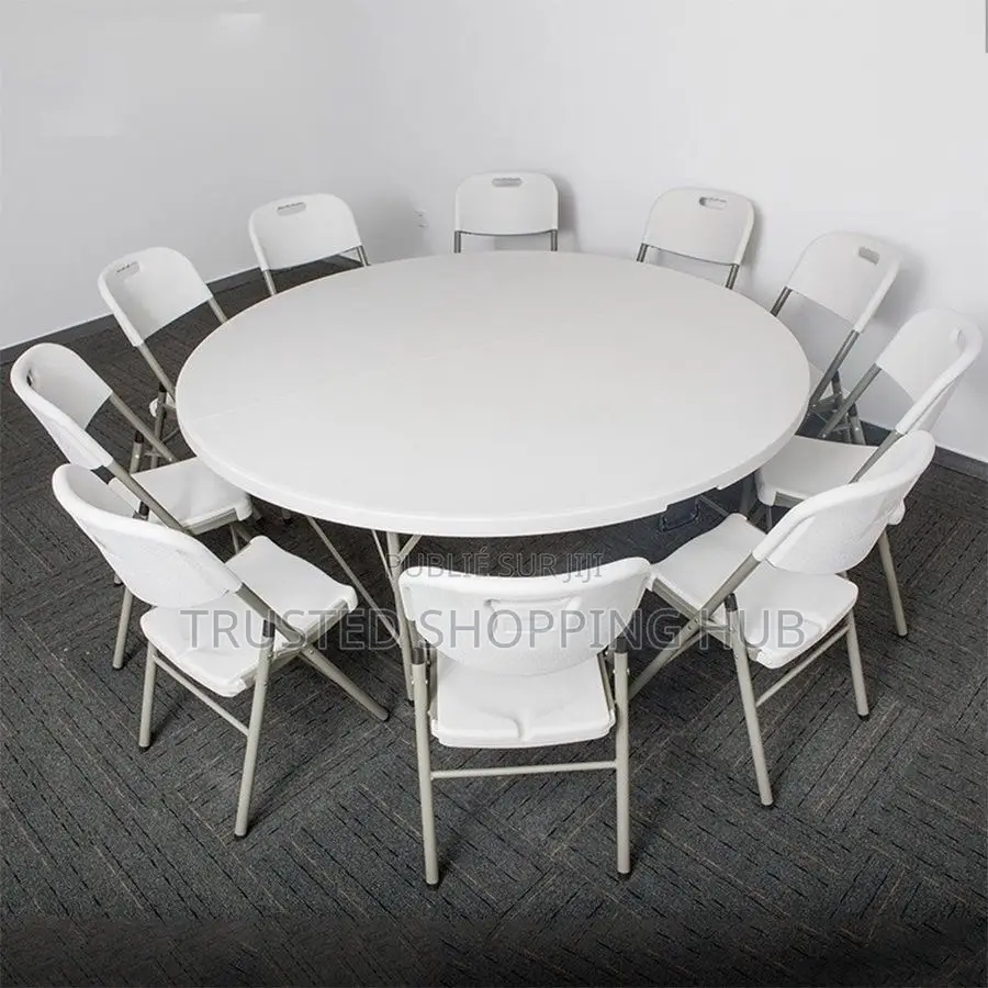 Table Ronde Pliante 1m 80