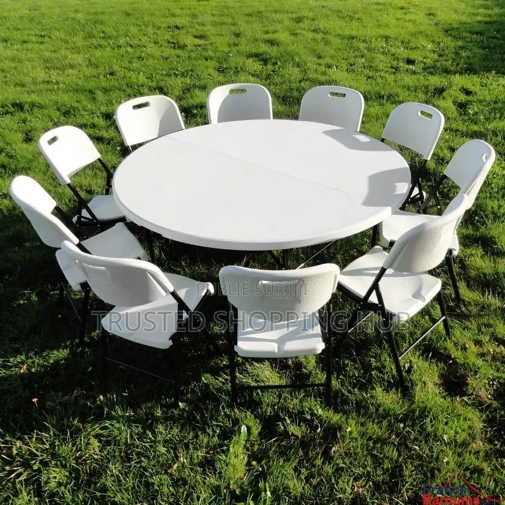 Table Ronde Pliante 1m 80