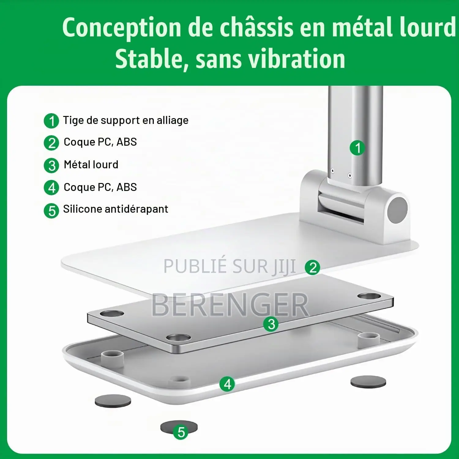 Support De Téléphone Portable Pliable Et Télescopique
