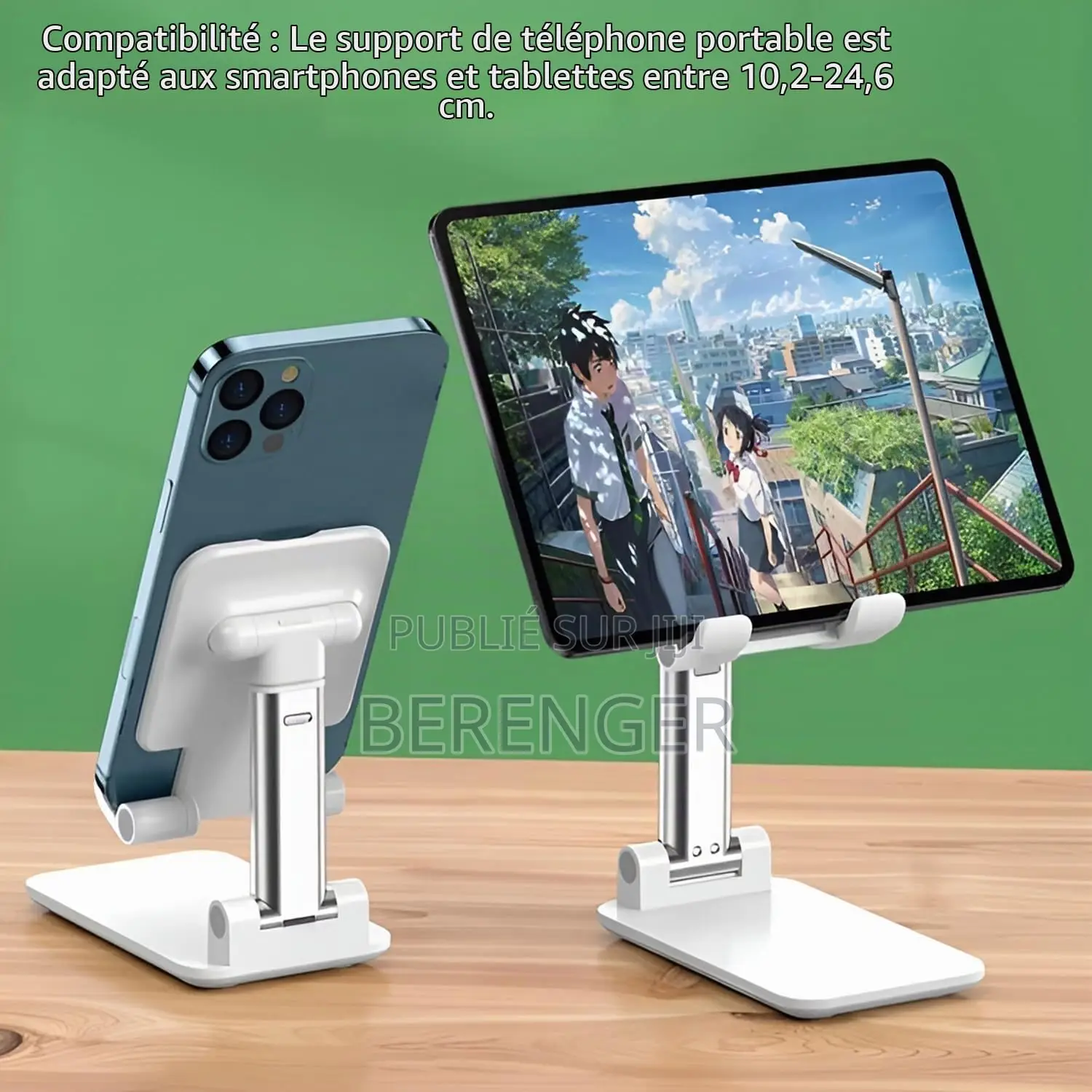 Support De Téléphone Portable Pliable Et Télescopique
