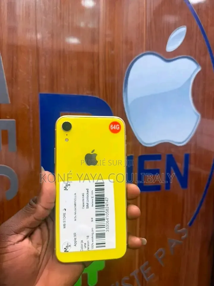 Nouveau Apple iPhone XR 64 GB Jaune