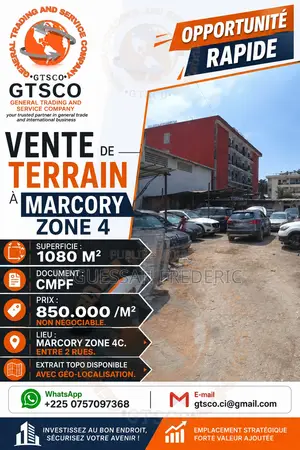 Terrain en Vente À Marcory Zone 4