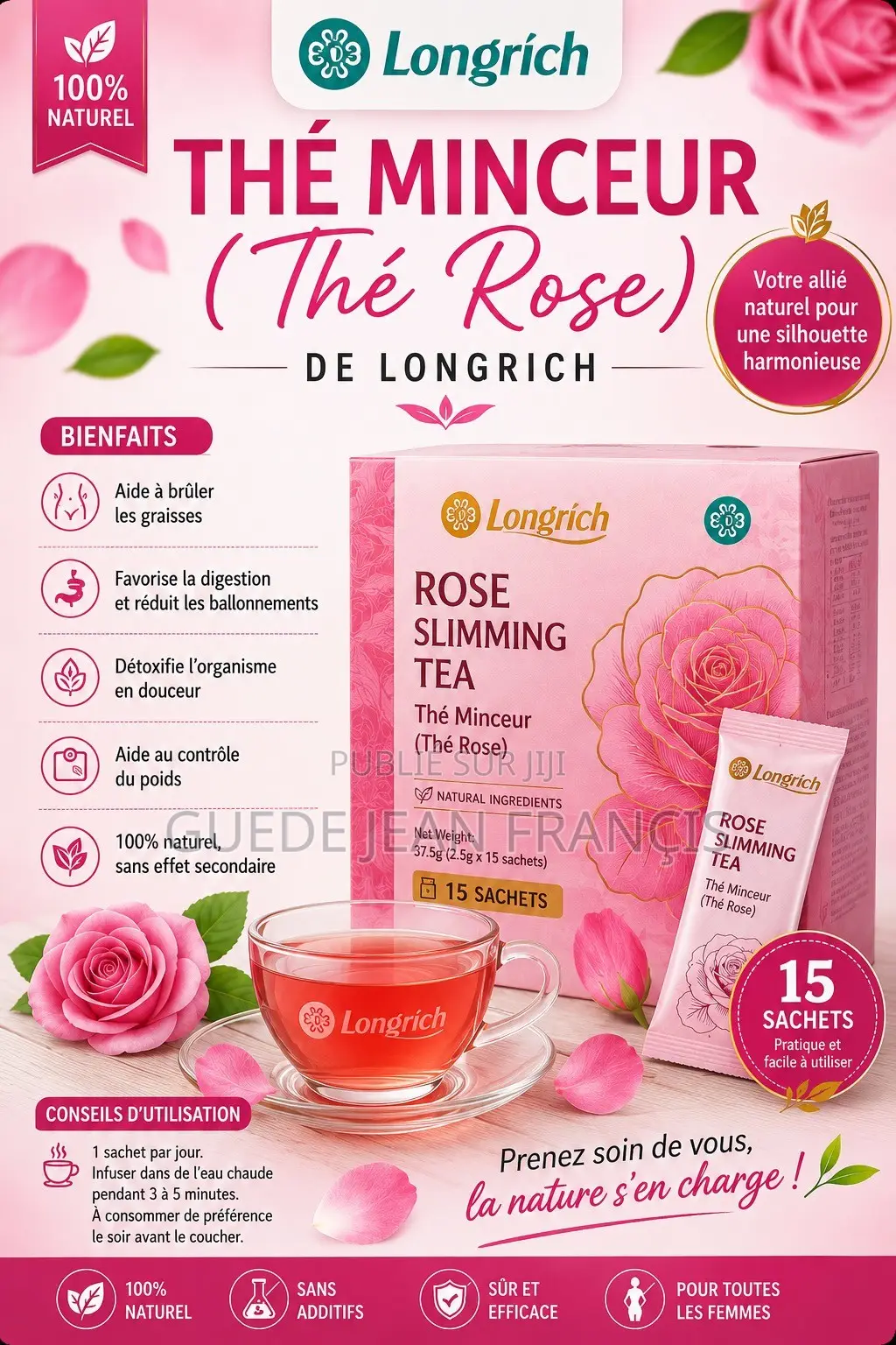 Thé Minceur (Thé Rose) Longrich