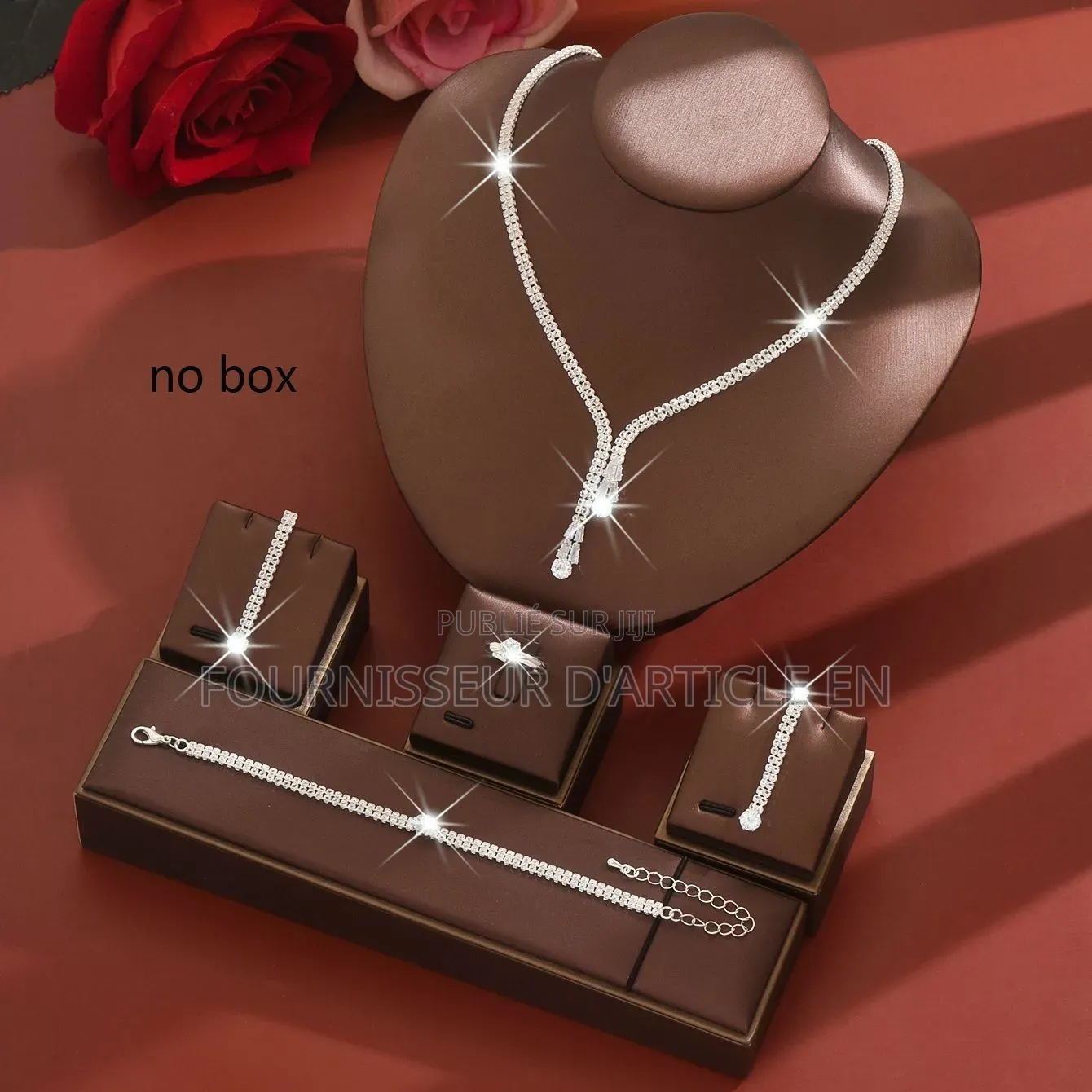 Collier en Argent en Forme De Larme