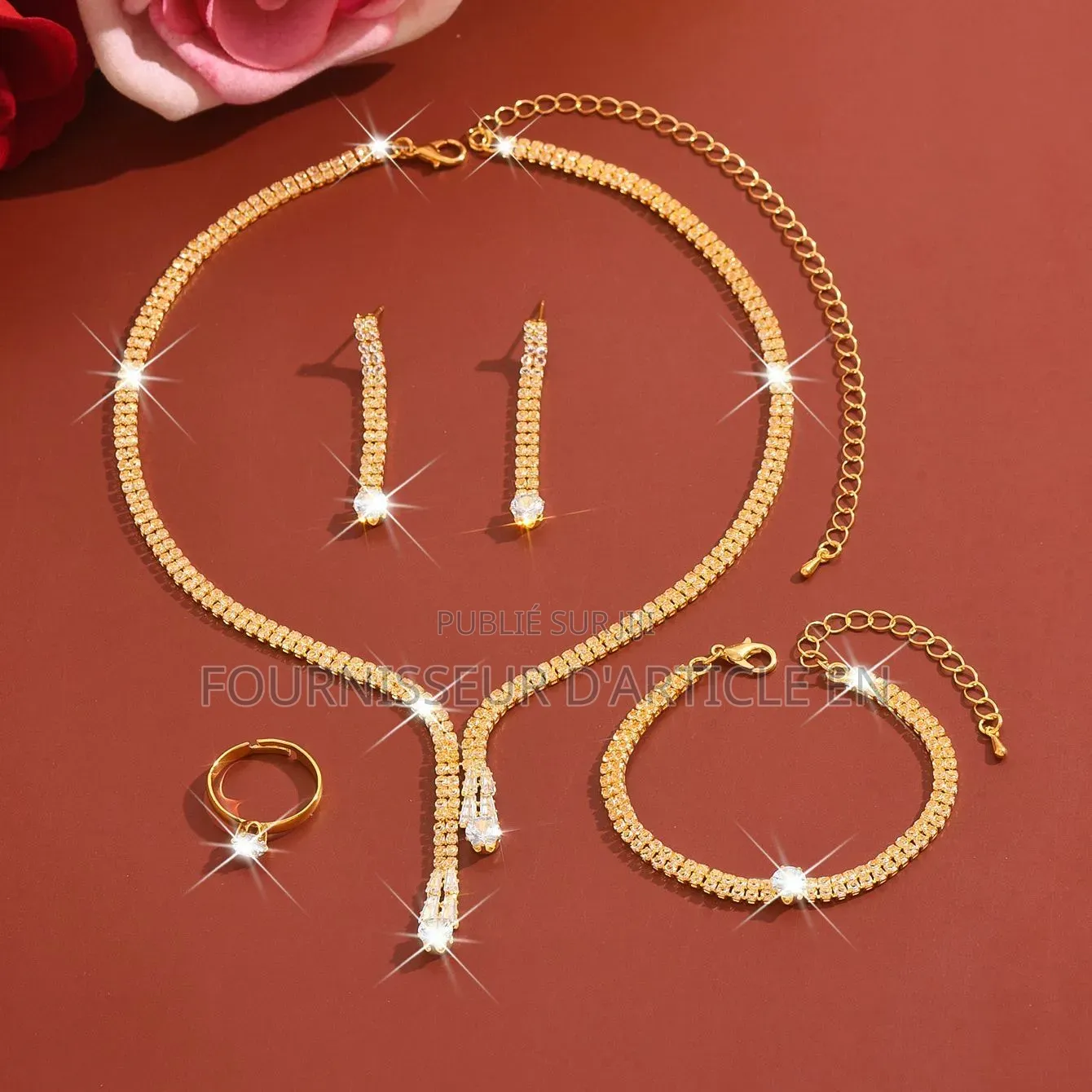Collier en Argent en Forme De Larme