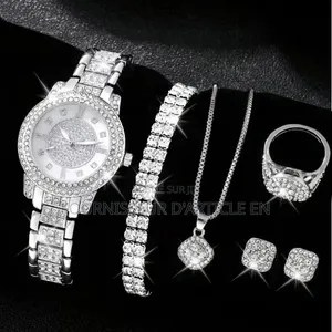 Coffret De 5 Montres Pour Femme Ornées De Diamants,