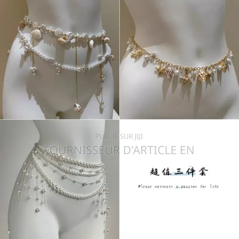 Cette Chaîne De Taille Double Couche Au Design Unique