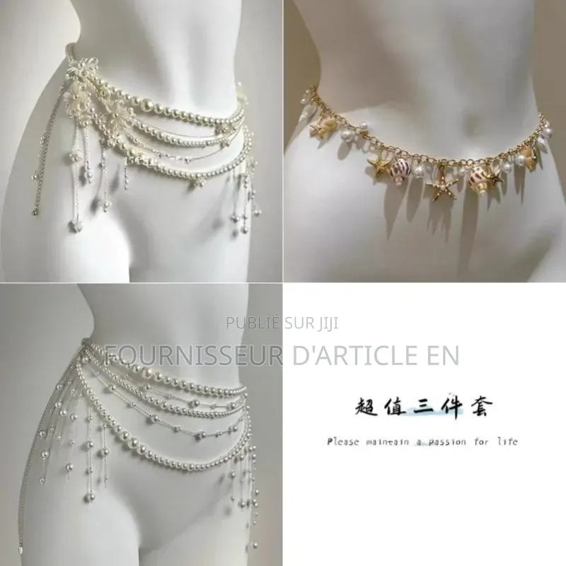 Cette Chaîne De Taille Double Couche Au Design Unique