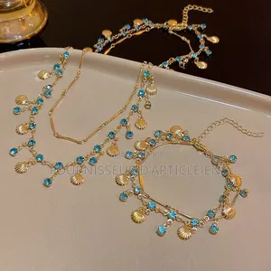 Collier De Style Français en Forme De Coquillage