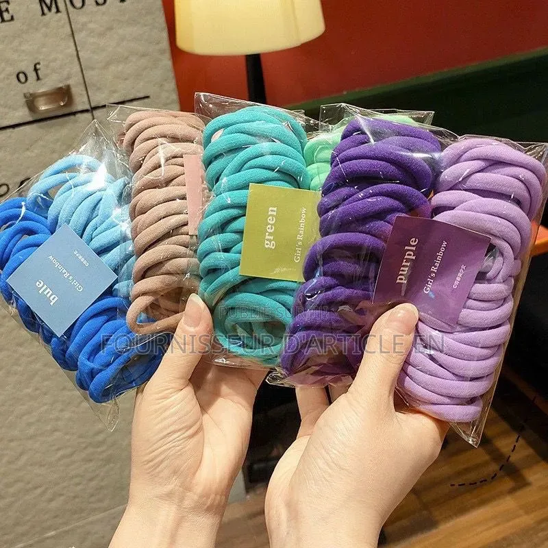 Élastiques À Cheveux Sans Couture, Lots De 48 en Couleurs Pastel
