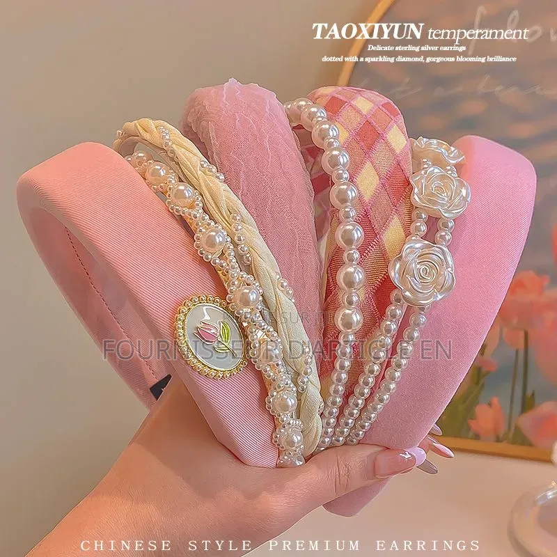 Ensemble Serre-Tête Rose Pour Femme