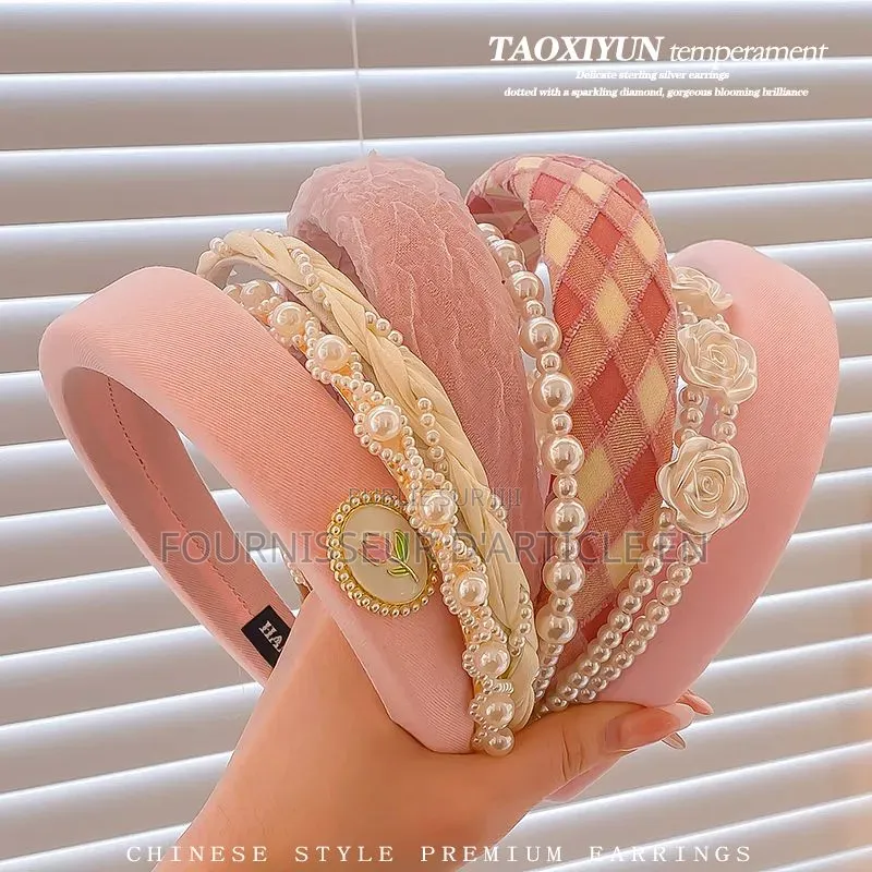 Ensemble Serre-Tête Rose Pour Femme