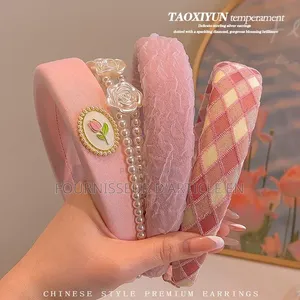 Ensemble Serre-Tête Rose Pour Femme