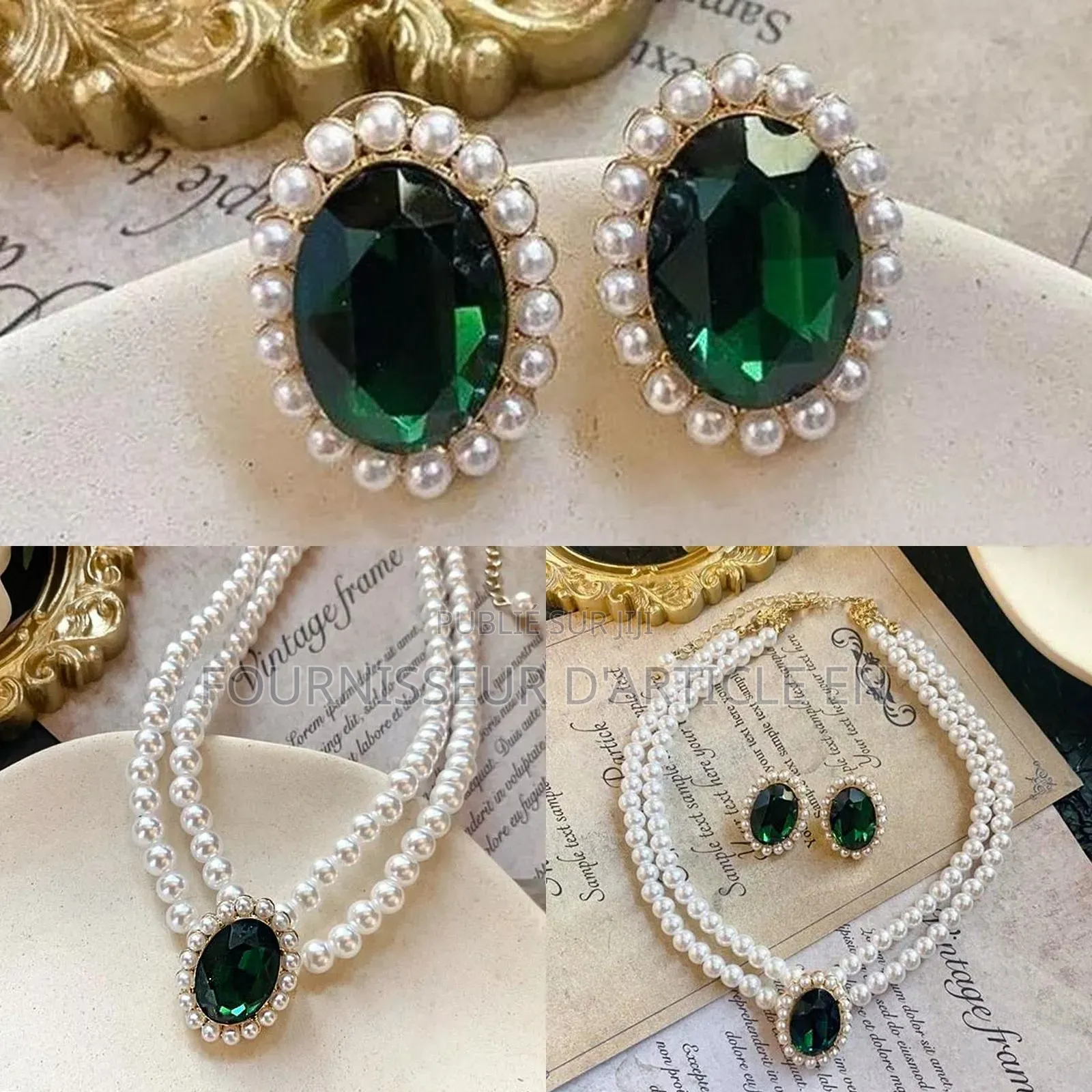 Ensemble Collier Et Boucles d'Oreilles
