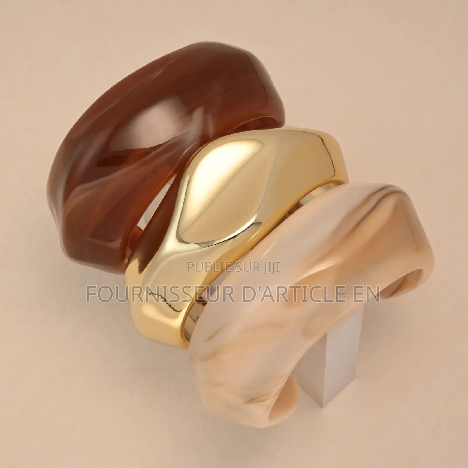 Ensemble De Bracelets en Acrylique Et Résine