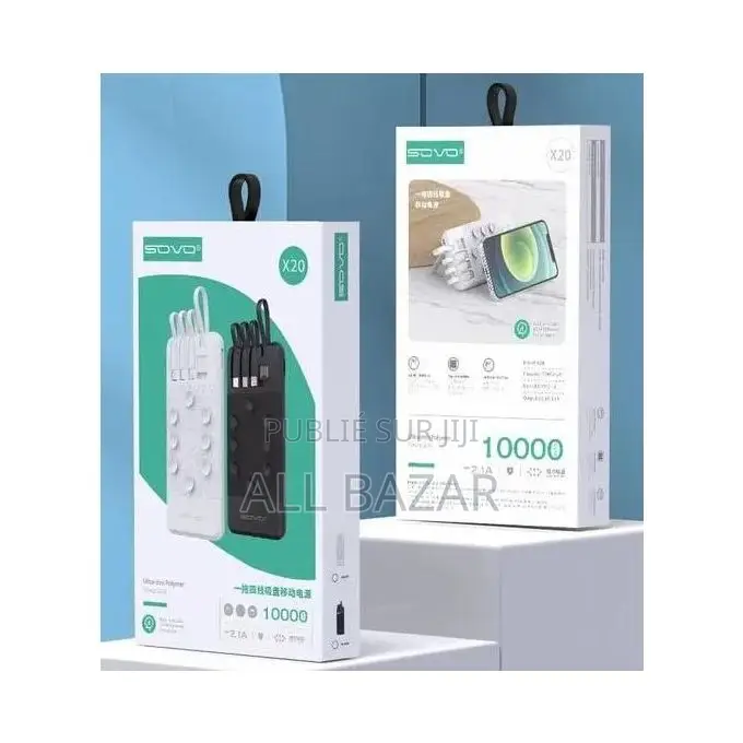Sovo X20 : La Power Bank Ultra-Pratique À Ventouses !