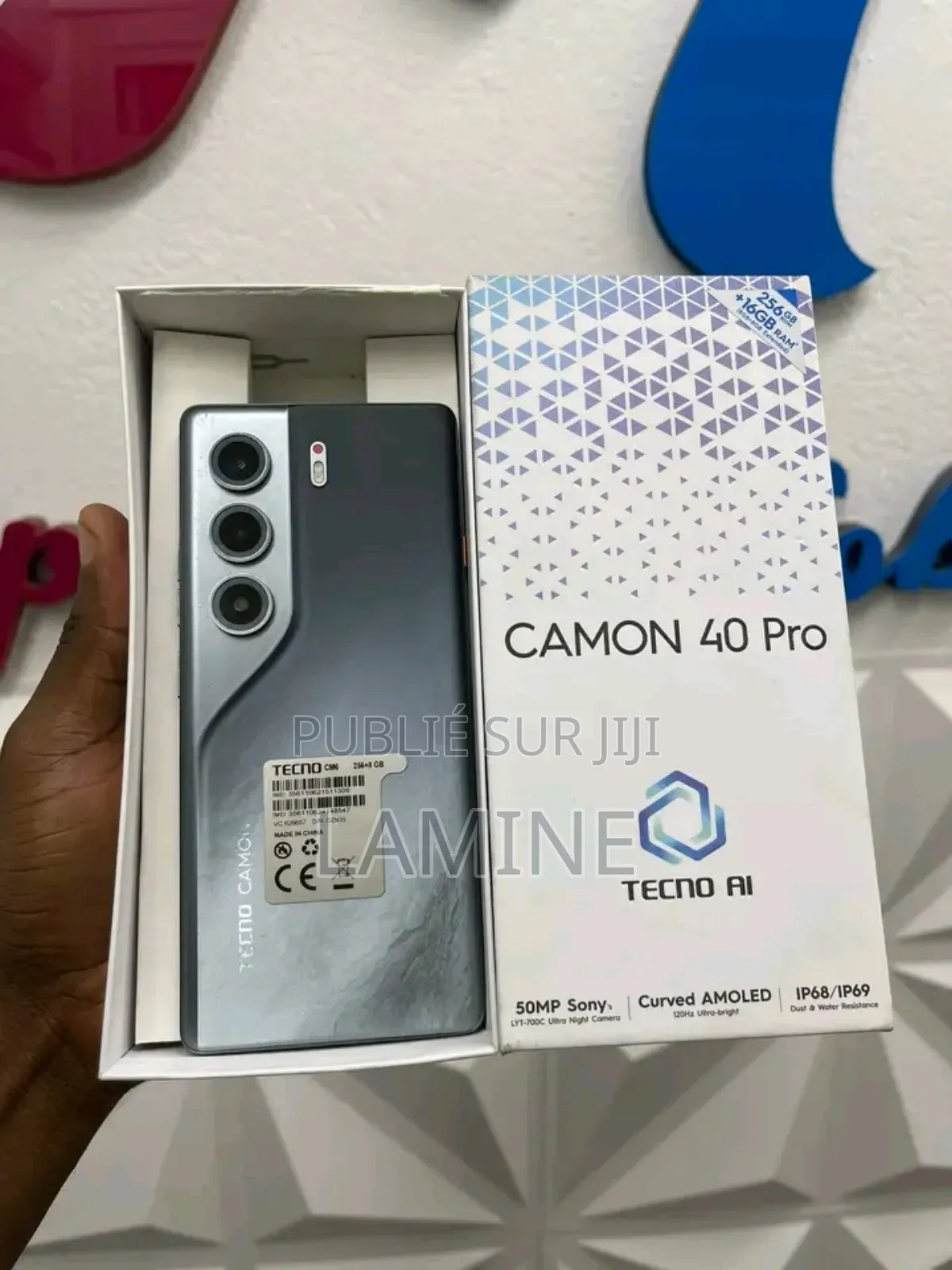 Nouveau Tecno Camon 40 Pro 4G 256 GB Noir