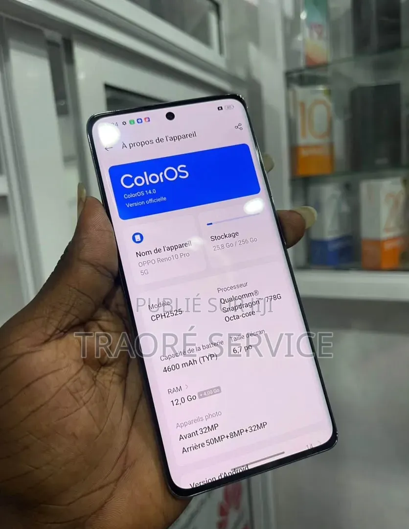 Nouveau Oppo Reno 10 5G 256 GB Autre