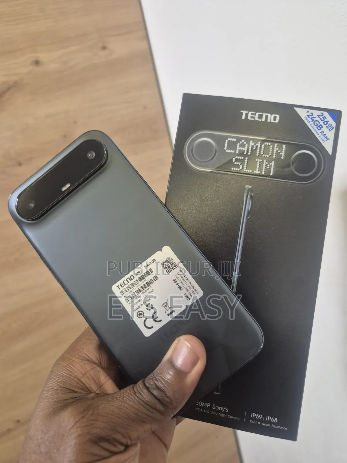 Nouveau Tecno Camon Slim 256 GB Noir