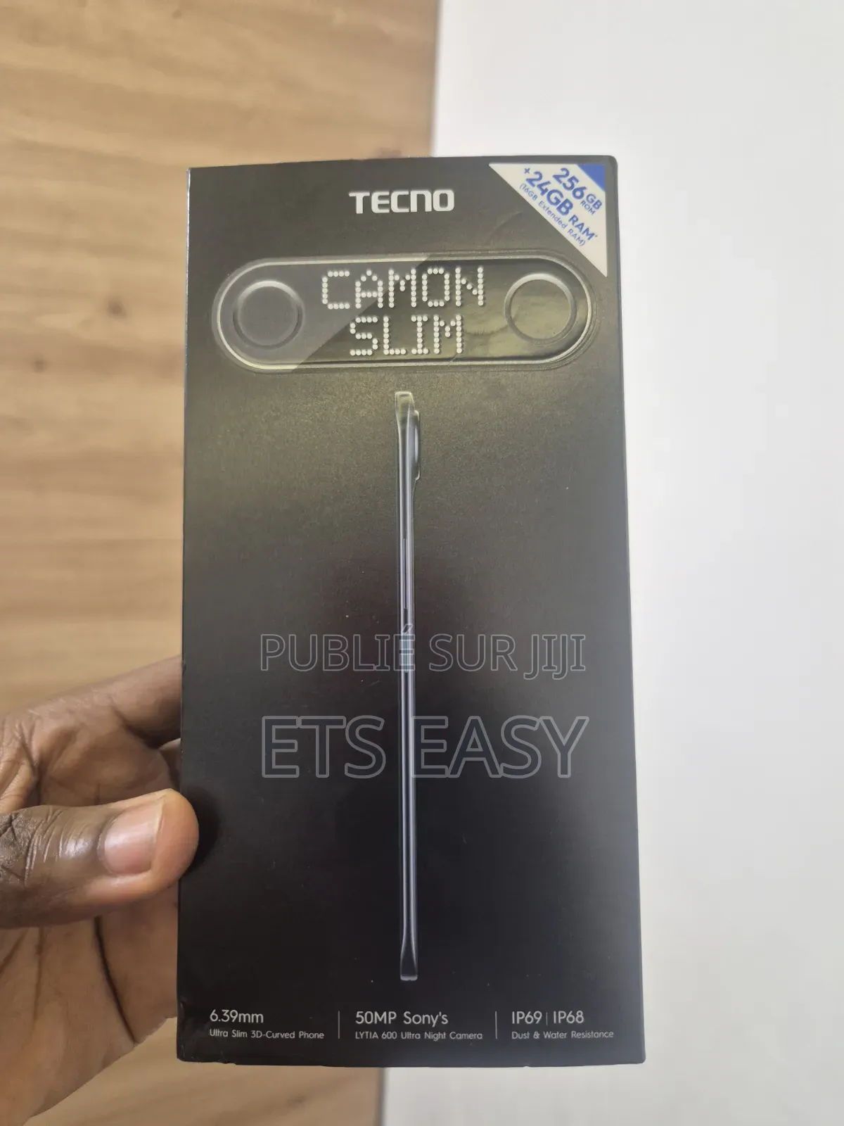 Nouveau Tecno Camon Slim 256 GB Noir