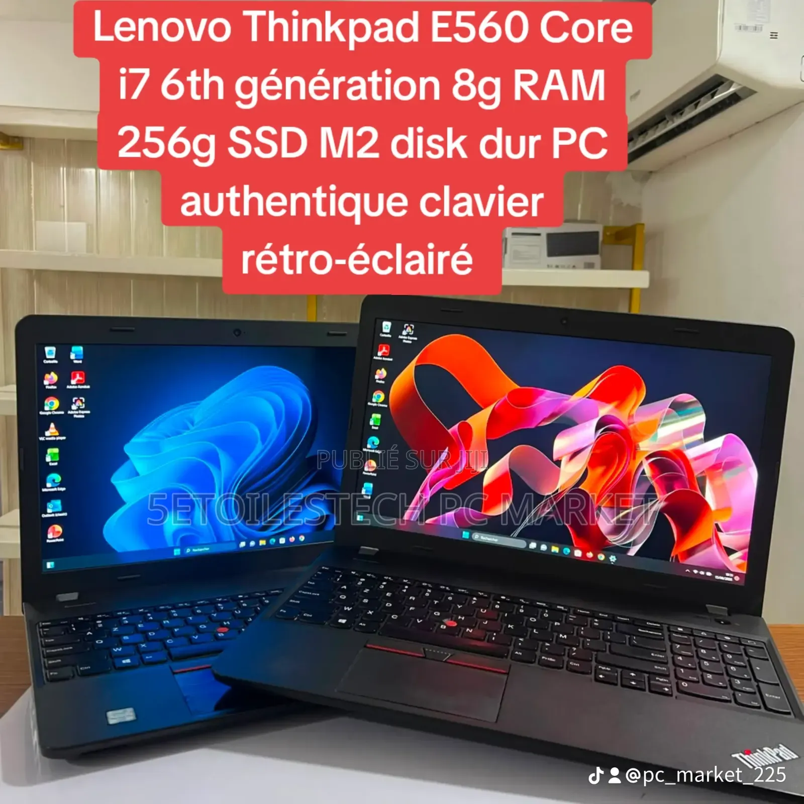 Nouveau Lenovo ThinkPad Edge E555 8GB Intel Core i7 SSD 256GB