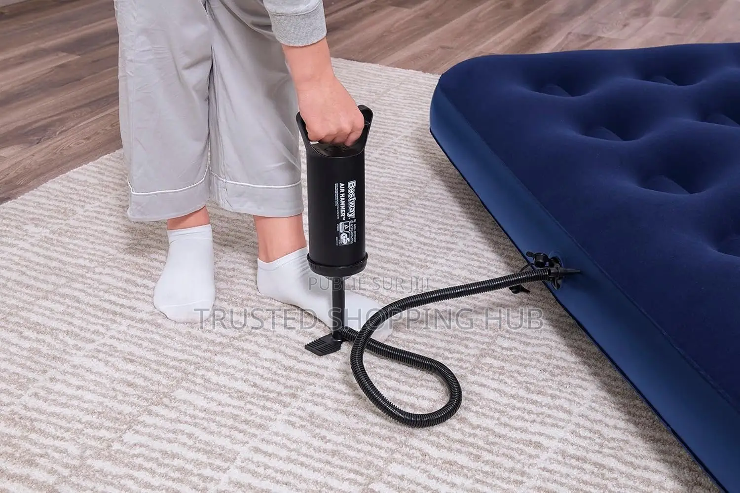 Matelas Gonflable + Pompe Offerte