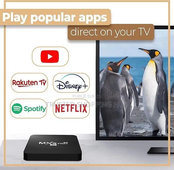 Box TV Android Avec Télécommande TV