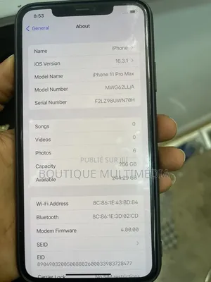 Nouveau Apple iPhone 11 Pro Max 256 GB Autre