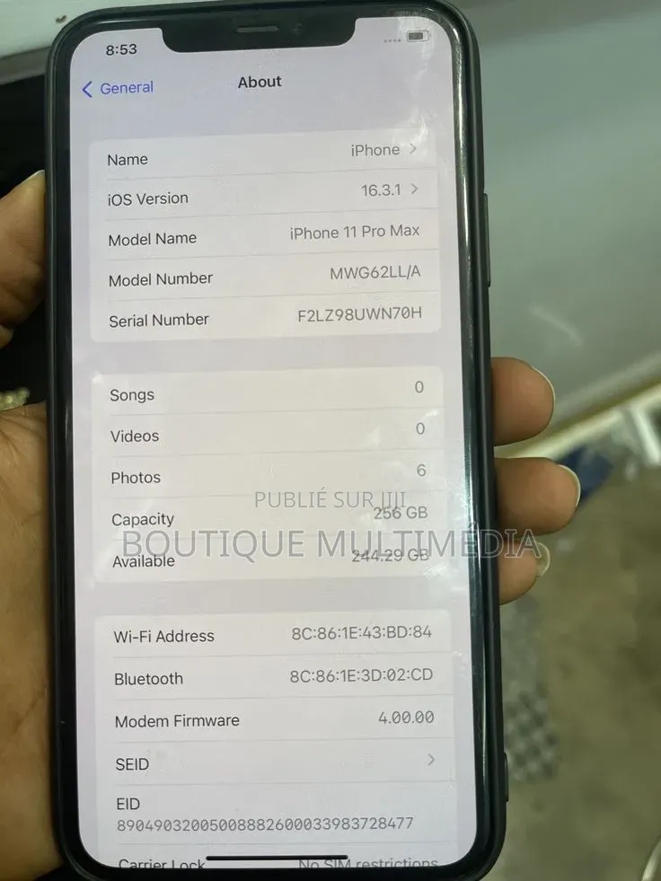 Nouveau Apple iPhone 11 Pro Max 256 GB Autre