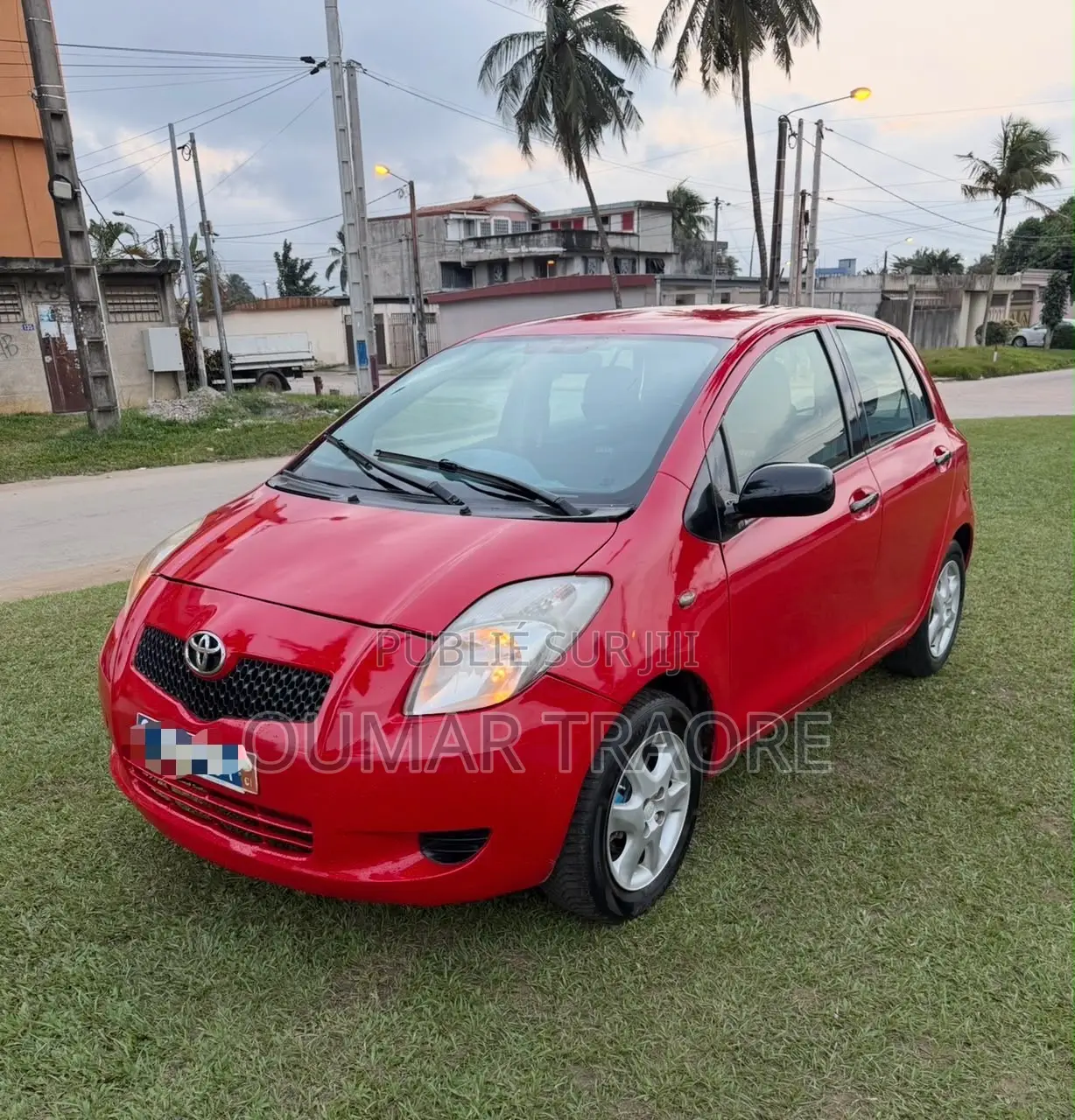 Toyota Yaris 2007 Rouge
