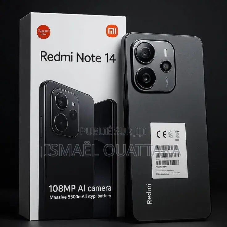 Nouveau Xiaomi Redmi Note 14 4G 128 GB Noir
