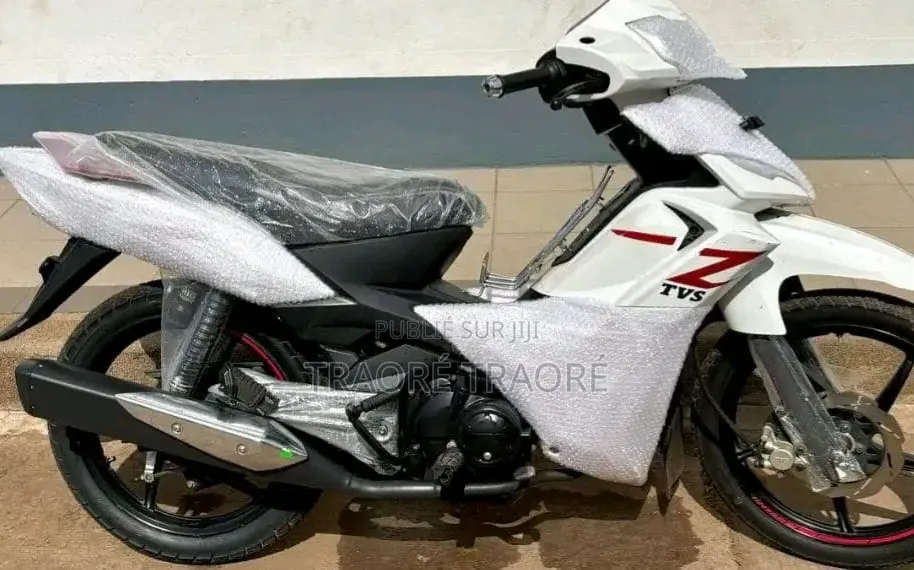 Nouveau TVS Rockz 125 2024 Blanc