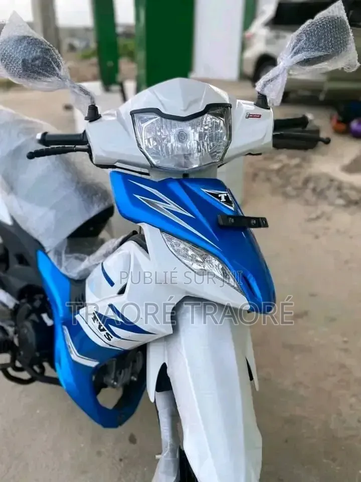 Nouveau TVS Rockz 125 2024 Bleu