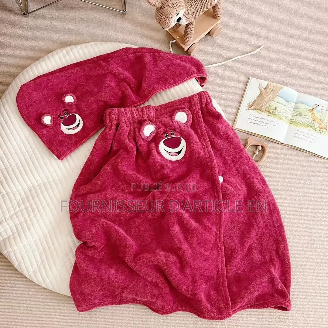 Serviette De Bain Fraise, Grande Serviette