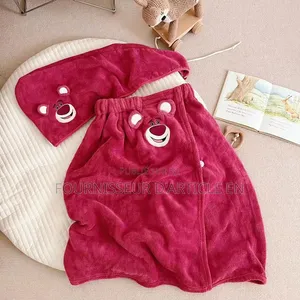 Serviette De Bain Fraise, Grande Serviette