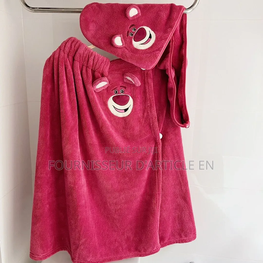 Serviette De Bain Fraise, Grande Serviette