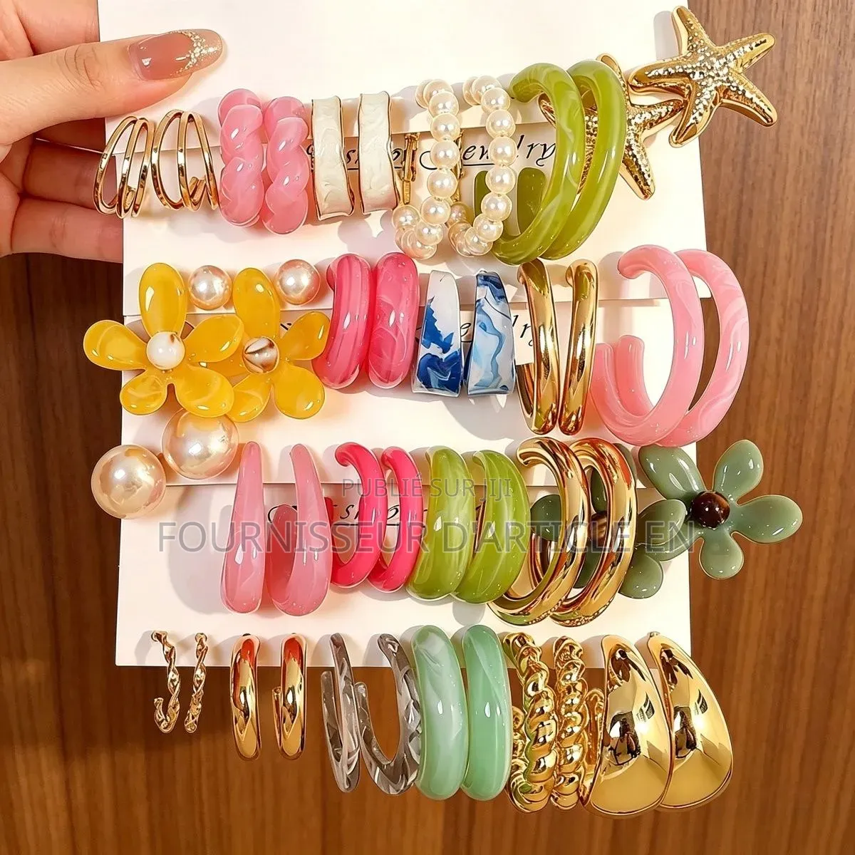 Boucles d'Oreilles Haut De Gamme À Monture C,