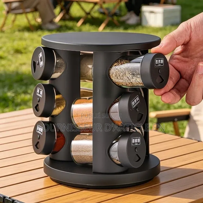 Ensemble De Bocaux À Condiments en Verre Multifonctionnels