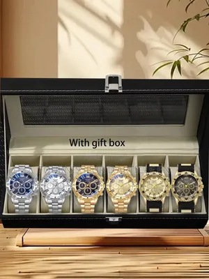 Coffret De Six Montres, Montre De Soirée Tendance Pour Homme