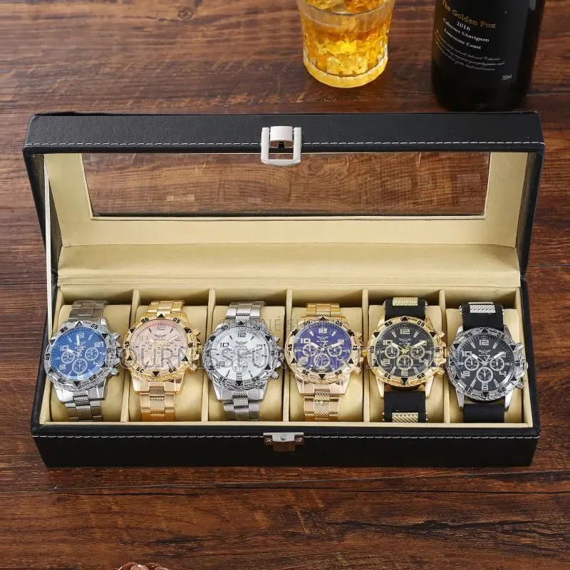 Coffret De Six Montres, Montre De Soirée Tendance Pour Homme