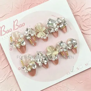 Faux Ongles Papillon en Alliage Et Nacre