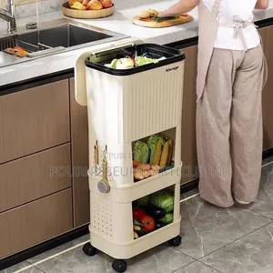 Poubelle De Cuisine Grande Capacité Avec Couvercle