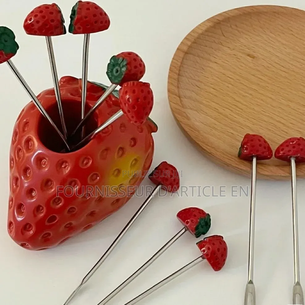 Ensemble De Fourchette De Fruits